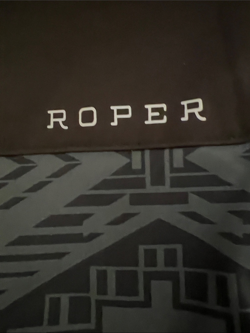 🌟NWT🌟 Roper Mens Black Aztec Softshell Jacket - Picture 6 of 13
